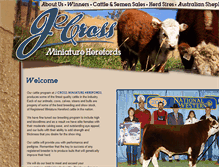 Tablet Screenshot of jcross-miniherefords.com